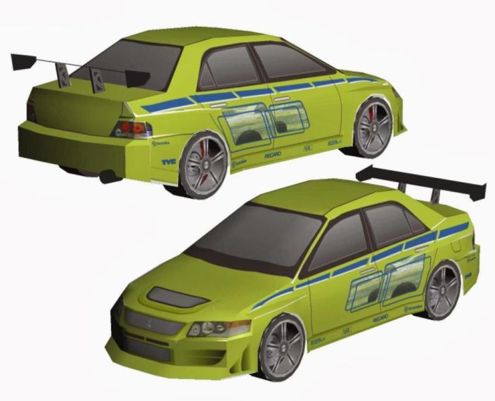 Автомобиль Mitsubishi Lancer Evolution (Форсаж)
