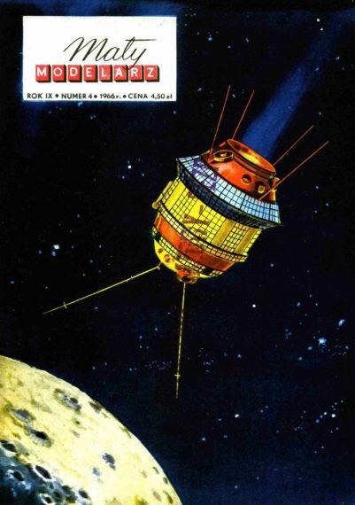 Maly Modelarz - 4/1966 - Межпланетная станция Луна-3 и космический корабль Джемини