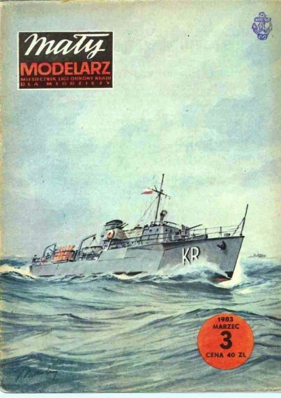 Maly Modelarz - 3/1983 - Рейдовый тральщик Корморан