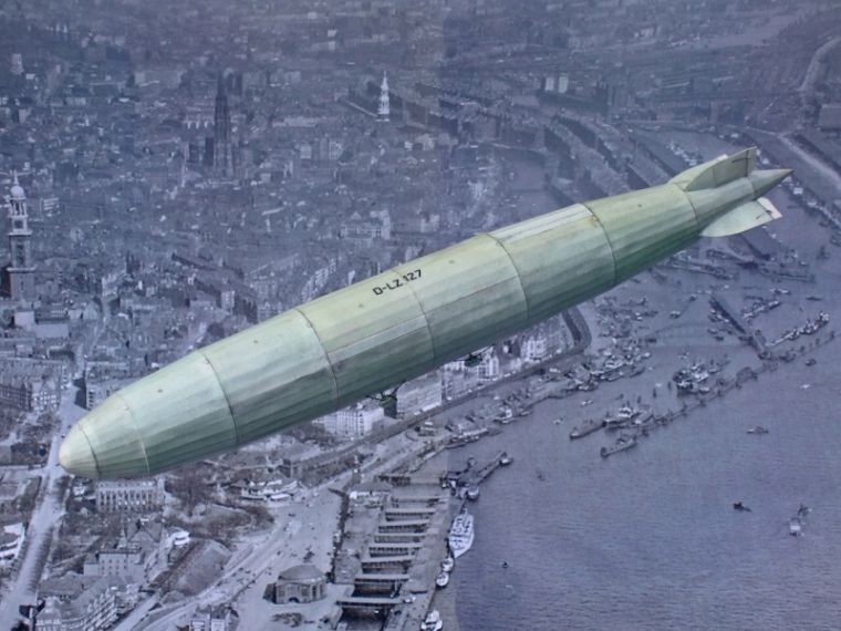 Дирижабль LZ 127 Граф Цеппелин, масштаб 1:700