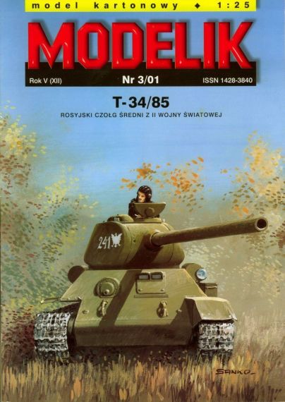 Modelik - 3/2001 - Танк Т-34-85
