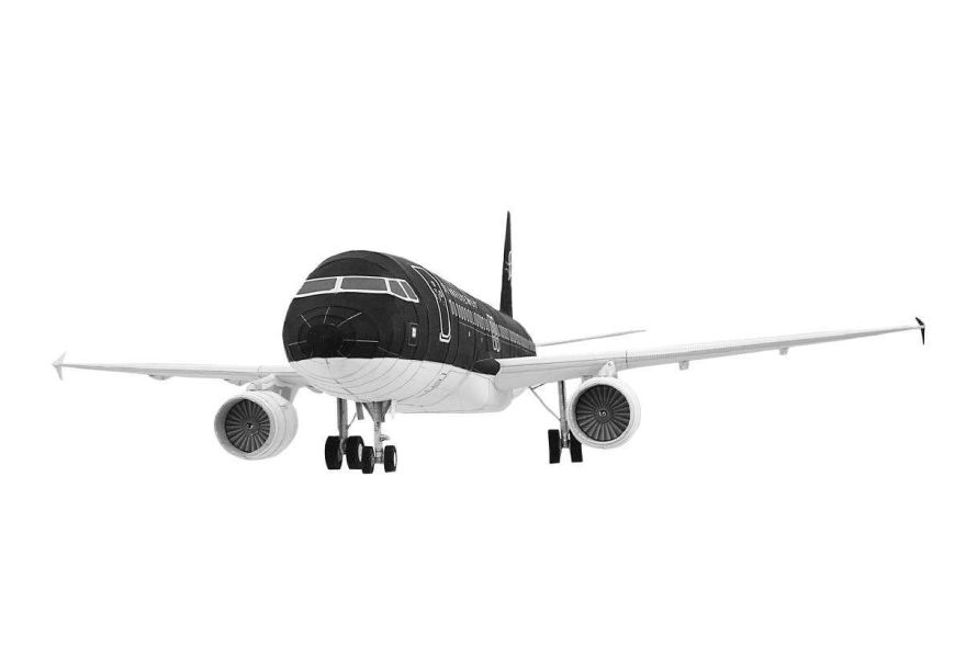 Бумажная модель Авиалайнер Airbus A320 StarFlyer