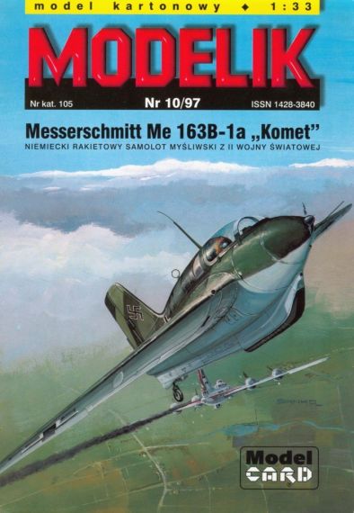 Modelik - 10/1997 - Истребитель-перехватчик Messerschmitt Me.163В-1a Komet