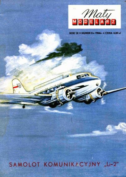 Maly Modelarz - 3/1966 - Военно-транспортный самолет Ли-2
