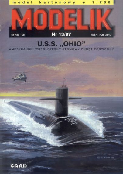 Modelik - 13/1997 - Подводная лодка USS Ohio (SSGN-726)