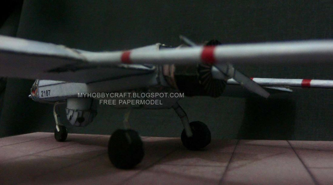 Бумажная модель Беспилотный самолет RQ-7 Shadow