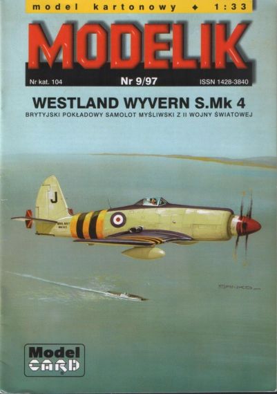 Modelik - 9/1997 - Палубный истребитель-торпедоносец Westland Wyvern Mk.IV