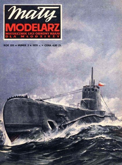 Maly Modelarz - 2/1970 - Подводная лодка ORP Orzel