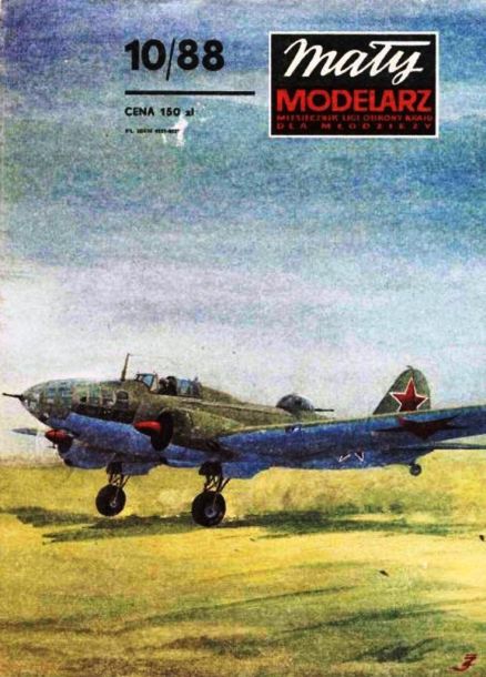 Журнал Maly Modelarz - 10/1988 - Бомбардировщик Ил-4