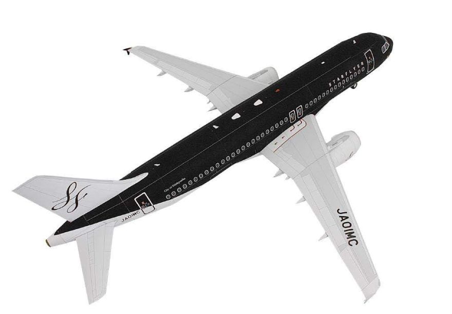 Бумажная модель Авиалайнер Airbus A320 StarFlyer