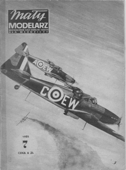 Maly Modelarz - 7/1981 - Истребитель Boulton Paul Defiant