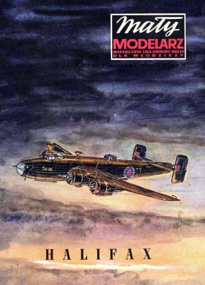 Maly Modelarz - 7-8/1973 - Бомбардировщик Handley Page Halifax Mk.III