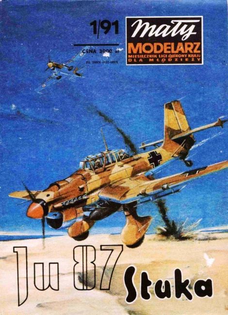 Журнал Maly Modelarz - 1/1991 - Пикирующий бомбардировщик Junkers Ju.87B Stuka