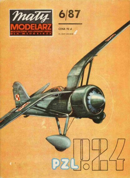 Maly Modelarz - 6/1987 - Истребитель PZL P-24