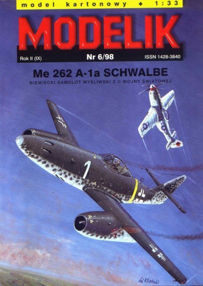 Modelik - 6/1998 - Истребитель Messerschmitt Me.262A-1a Schwalbe
