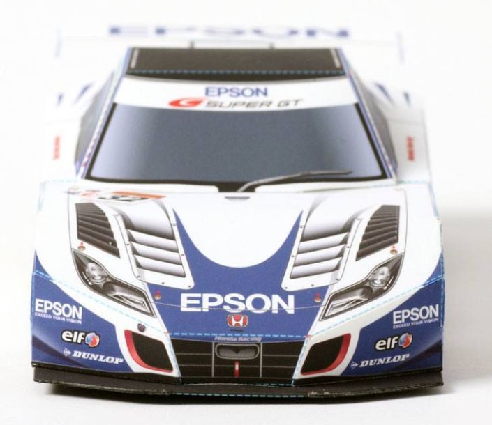 Бумажная модель Автомобиль Honda HSV-010 GT 2010 [без клея]