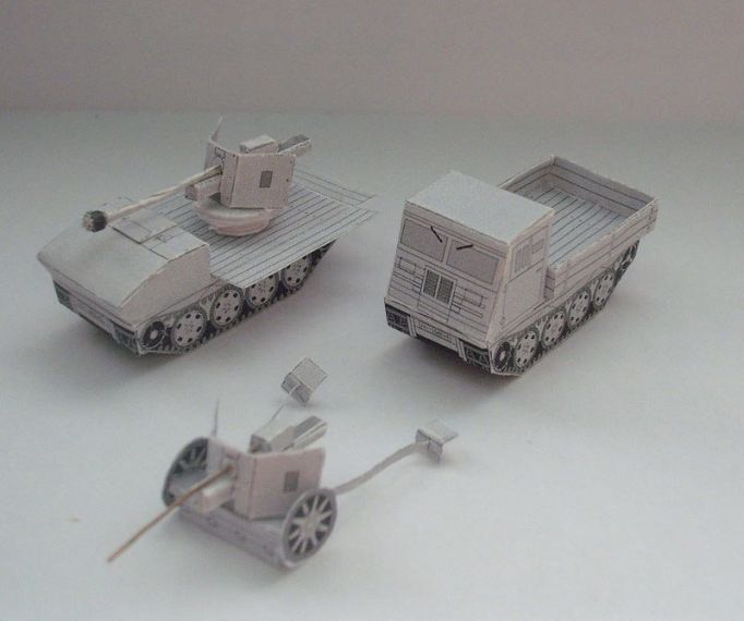 Тягач RSO и противотанковое орудие Pak 40