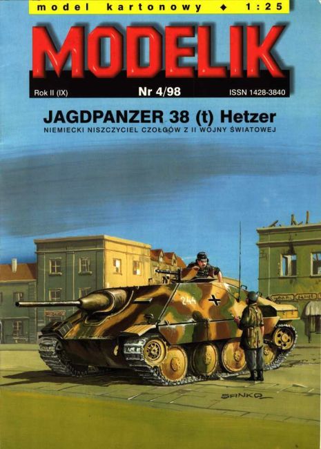 Журнал Modelik - 4/1998 - Самоходная установка Hetzer