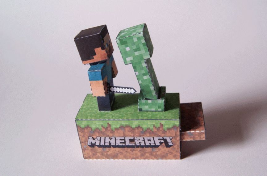 Движущийся манекен Minacraft