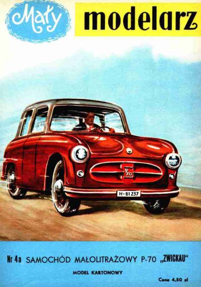 Maly Modelarz - 4/1958 - Автомобиль P70 Zwickau