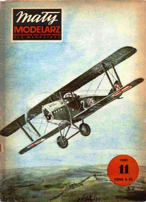 Журнал Maly Modelarz - 11/1981 - Истребитель Ansaldo 1.A Balilla