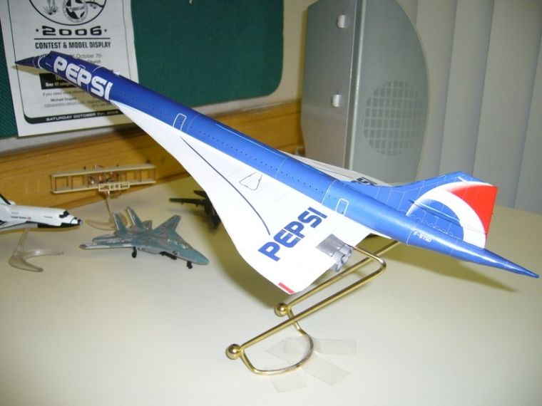 Сверхзвуковой пассажирский самолет Aerospatiale-BAC Concorde Pepsi.