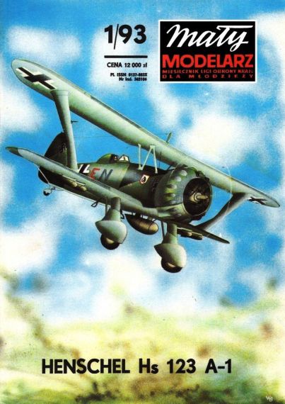 Maly Modelarz - 1/1993 - Бомбардировщик Henschel Hs 123A-1