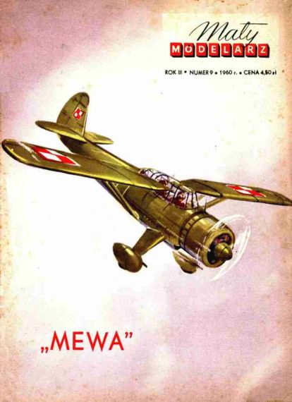 Maly Modelarz - 9/1960 - Самолет LWS-3 Mewa