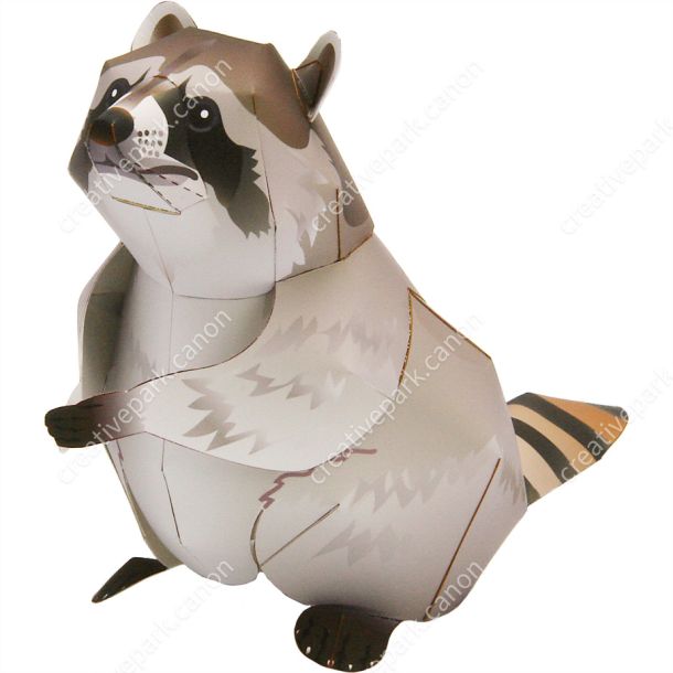 Бумажная модель Енот