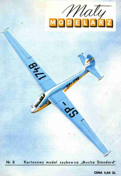 Maly Modelarz - 8/1958 - Планер SWD-22 Mucha Standard