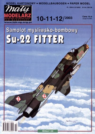 Maly Modelarz - 10-11-12/2003 - Истребитель-бомбардировщик Су-22