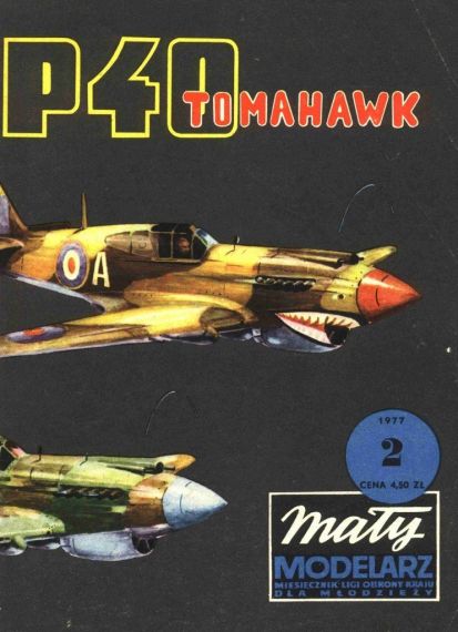 Maly Modelarz - 2/1977 - Истребитель Curtiss P-40 Tomahawk