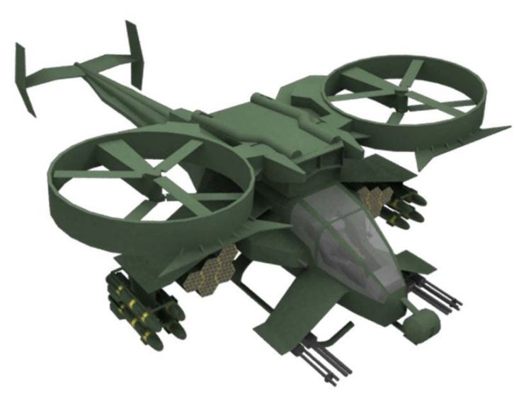 Вертолет AT-99 Скорпион (Аватар), масштаб 1:38