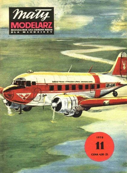 Maly Modelarz - 11/1978 - Военно-транспортный самолет Ли-2
