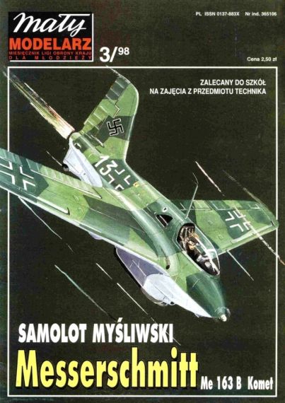 Maly Modelarz - 3/1998 - Истребитель-перехватчик Messerschmitt Me.163В Komet
