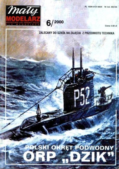 Maly Modelarz - 6/2000 - Подводная лодка ORP Dzik