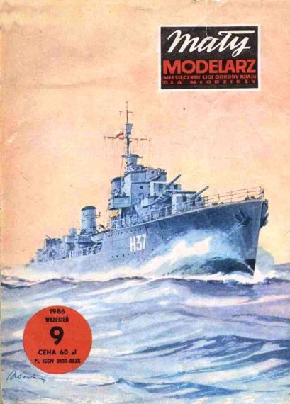 Maly Modelarz - 9/1986 - Эсминец OPR Garland